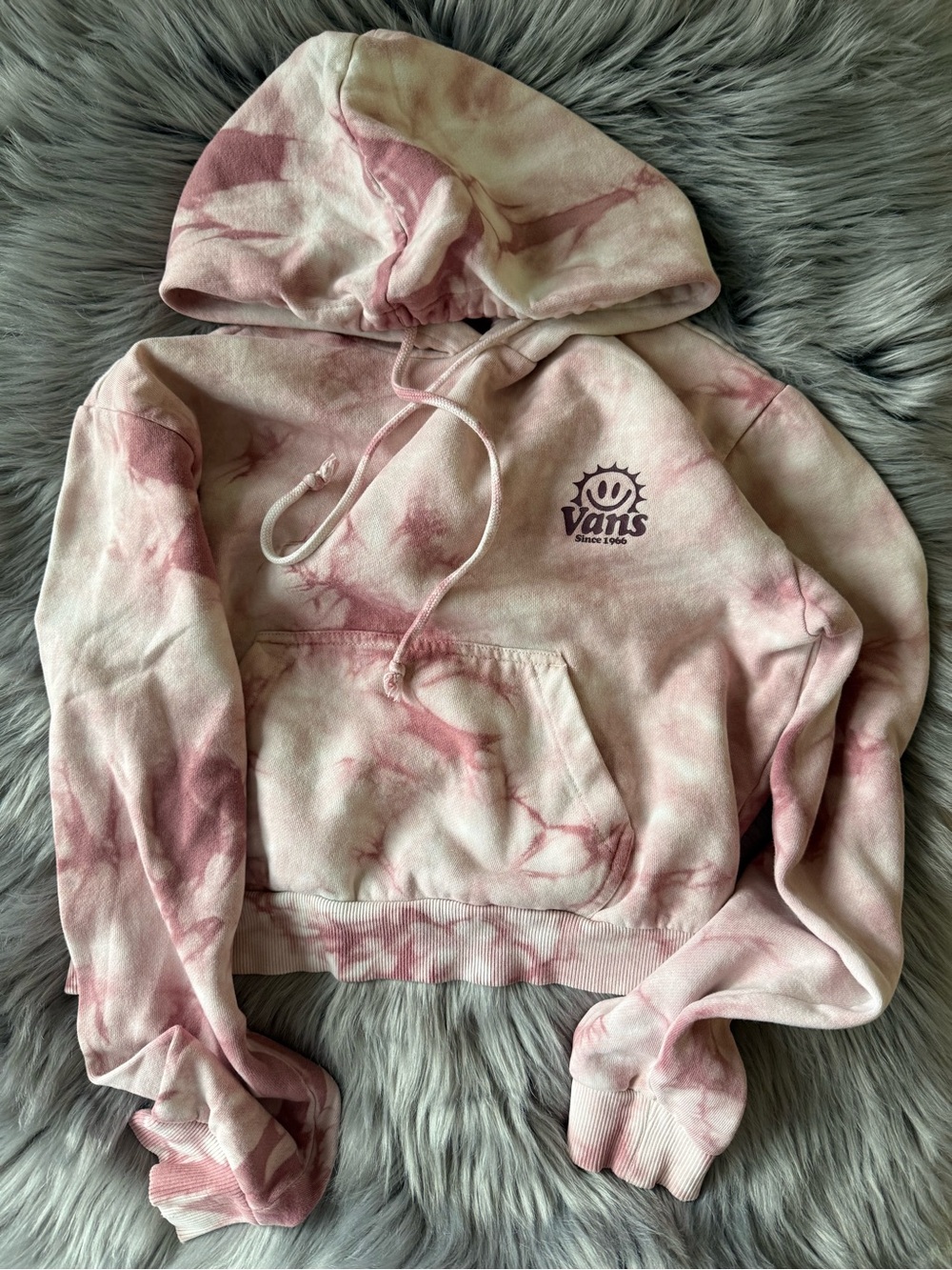 Vans Pink Tie-Dye Women's Pullover Hoodie
